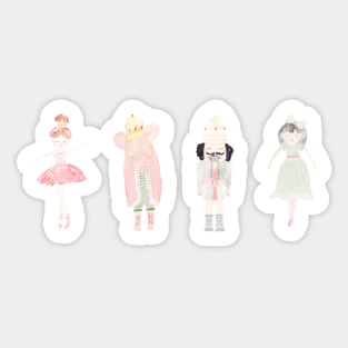 The Nutcracker in a row Sticker